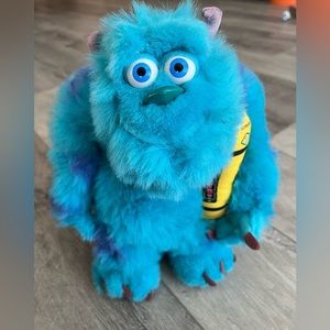 2001 Disney Pixar Monsters, Inc. Glowing Bedtime Sulley stalking stuffed animal